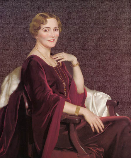 Dama retratada al estilo neoclásico por Paxton.