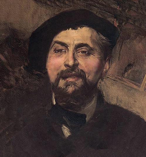 Retrato neoimpresionista italiano por Boldini.