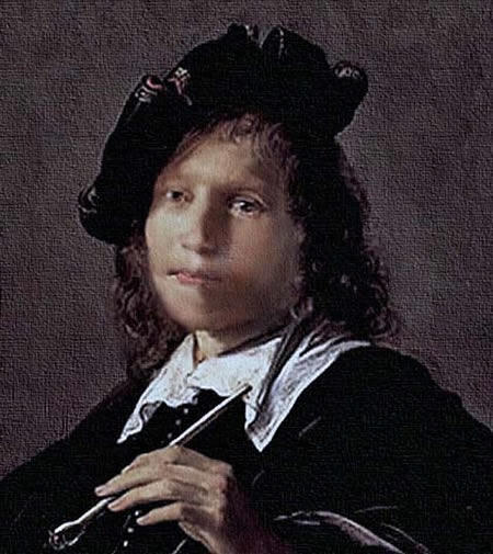 Retrato Barroco del 1600 por el holandés Dou.