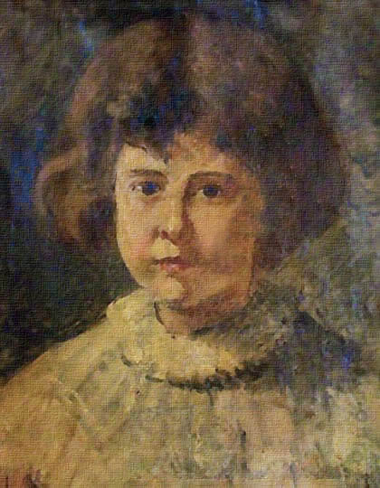 Retrato de niña por González.
