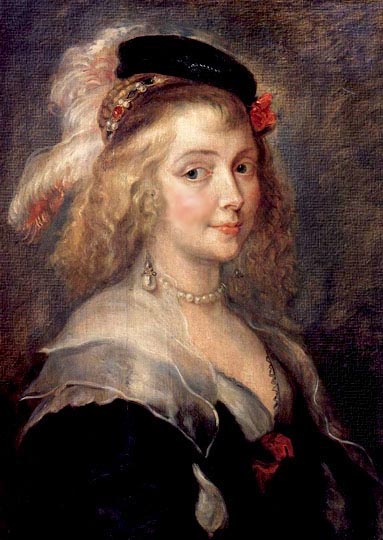 Retrato de su esposa por Rubens.