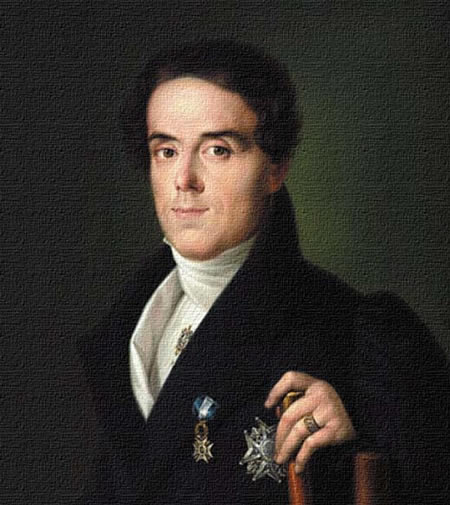 Retrato realista por el neoclásico español González Velásquez.