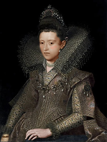 Retrato de dama noble del Barroco por Pourbus.