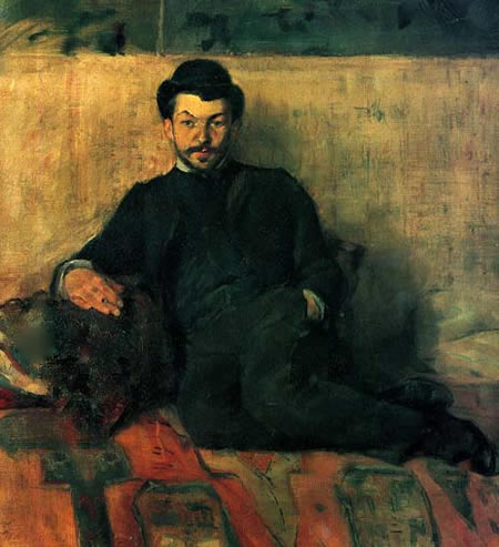 Retrato neo-impresionista por Toulouse-Lautrec.
