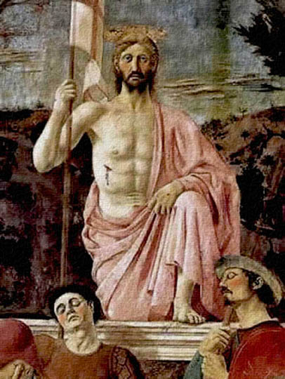 Fresco religioso por Della Francesca.