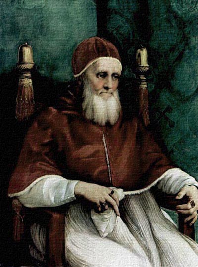 Retrato de un prelado, pintura del gran Rafael Sanzio.