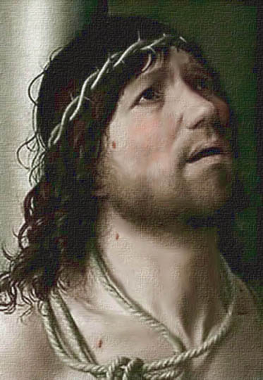 Retrato de Cristo estilo flamenco por el siciliano Da Messina. 