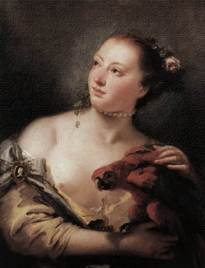Pintura del 1700 estilo Rococó por Tiepolo.
