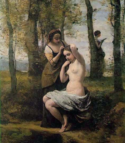 Cuadro pre-impresionista al óleo por el francés Corot.