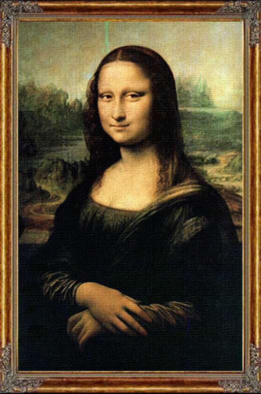 Pintura Mona Lisa del renacimiento italiano.