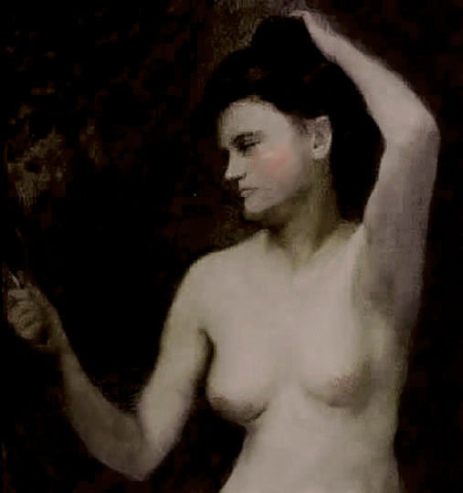 Retrato desnudo del siglo 20 por el norteamericano Mannheim.
