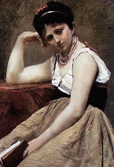 Pintura pre-impresionista neoclásica por Corot.