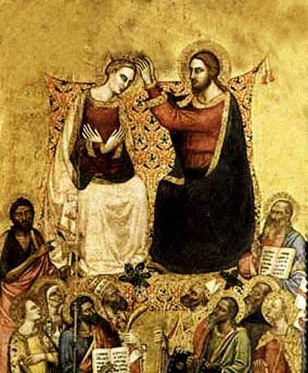 Pintura bizantina del siglo XIV por De Cione.