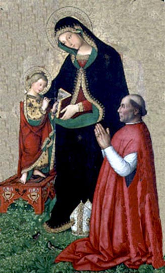 Imagen del siglo 15 pintada sobre madera por El Pinturicchio.