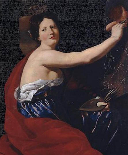 Pintura en estilo barroco italiano por el francés Mellin.