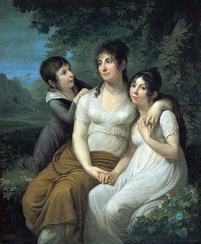 Retrato familiar, pintura neoclásica por el italiano Appiani.