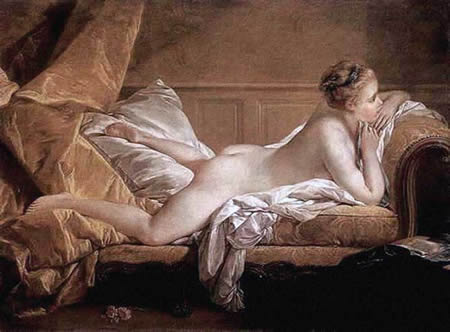 Desnudo francés, pintura Rococó por Boucher.