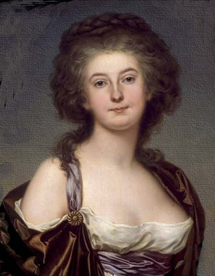 Retrato a la francesa por el artista sueco Wertmüller.