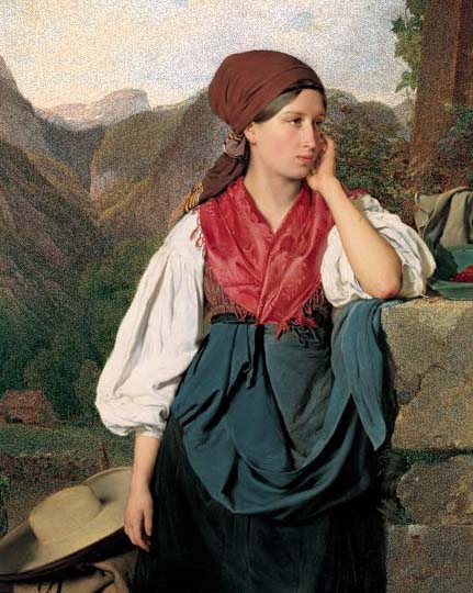 Retrato naturalista por el pintor austríaco Eybl.