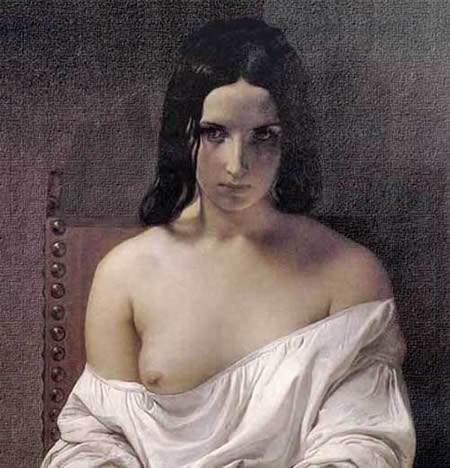 Desnudo romántico neoclásico por el veneciano Hayez.