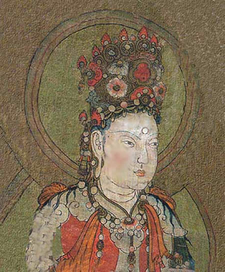 Retrato de dama, arte chino del siglo IX.