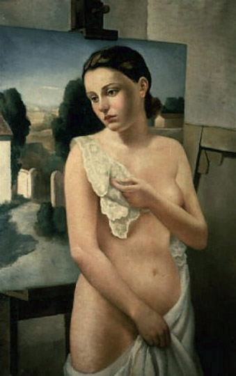 Desnudo meditarráneo expresionista por Trombadori.